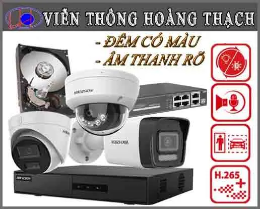 Sản phẩm bo camera IP Hikvision Co Mau Ban Dem dung Switch POE — Công Ty TNHH Viễn Thông Hoàng Thạch — MST 0316813026
