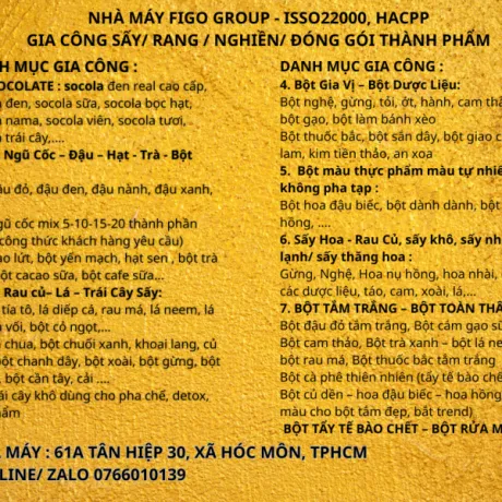 Nhà máy Công Ty TNHH Sản Xuất Thương Mại Dịch Vụ Figo Group #0 — MST 0316826201