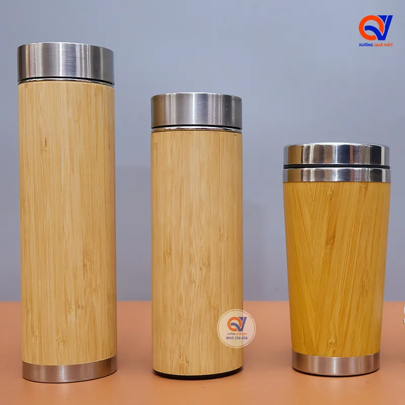 Sản phẩm binh giu nhiet vo tre — Xưởng Quà Việt - Công Ty TNHH Sản Xuất Và Kinh Doanh Sáng Tạo Việt — MST 0316830416