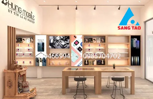 Sản phẩm thiet ke thi cong shop dien thoai hcm — Công Ty CP Xây Dựng Quảng Cáo Nội Thất Sáng Tạo — MST 0316835580