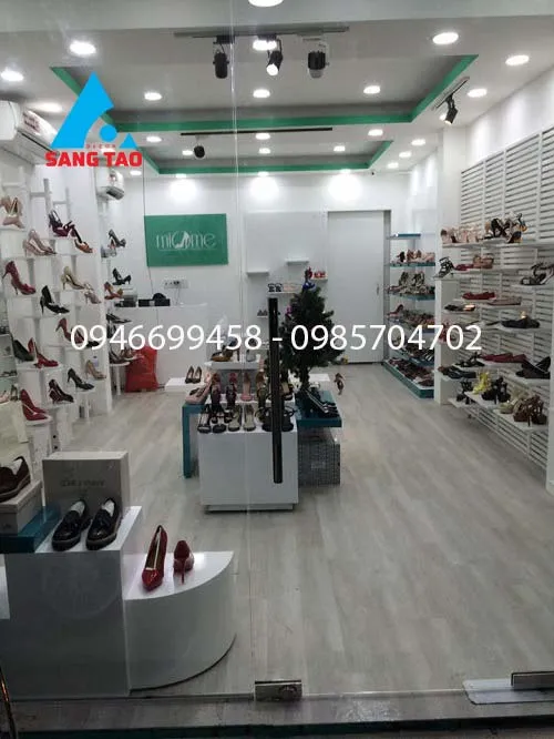 Sản phẩm thiet ke thi cong cua hang giay miome 5 — Công Ty CP Xây Dựng Quảng Cáo Nội Thất Sáng Tạo — MST 0316835580