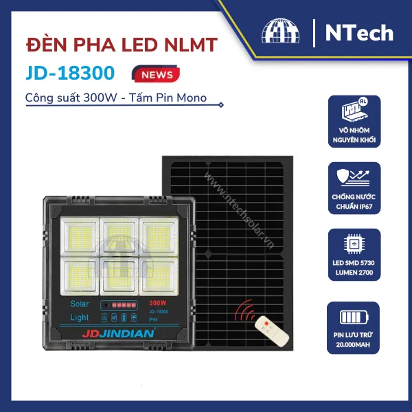 Sản phẩm JD18300 — Công Ty TNHH NTech Solar — MST 0316874526