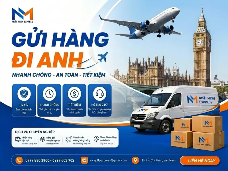 Sản phẩm gui hang di anh nhatminhexpress 2026 — Công Ty TNHH Chuyển Phát Nhanh Quốc Tế Nhật Minh Express — MST 0316916705