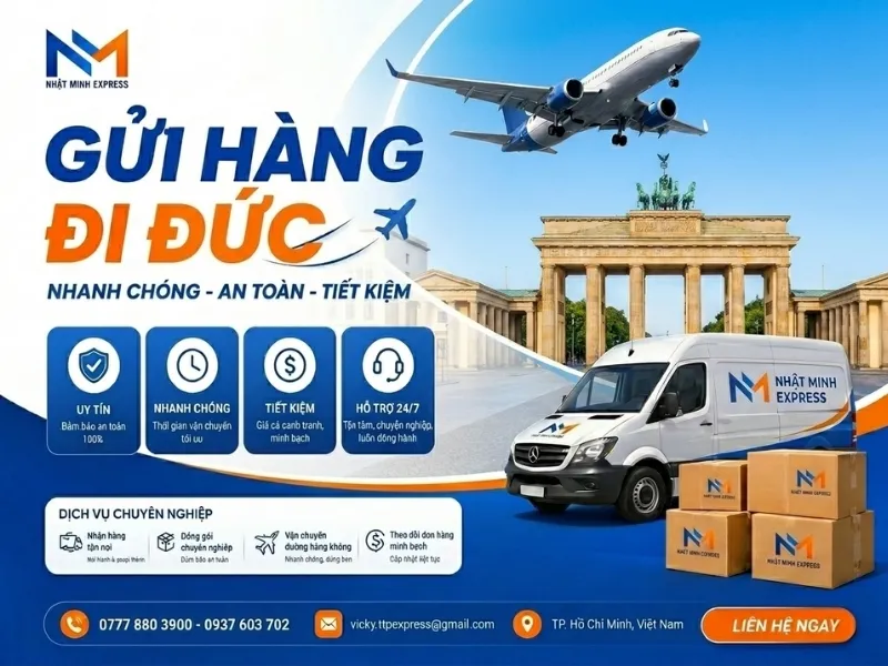 Sản phẩm gui hang di duc nhatminhexpress 2026 — Công Ty TNHH Chuyển Phát Nhanh Quốc Tế Nhật Minh Express — MST 0316916705
