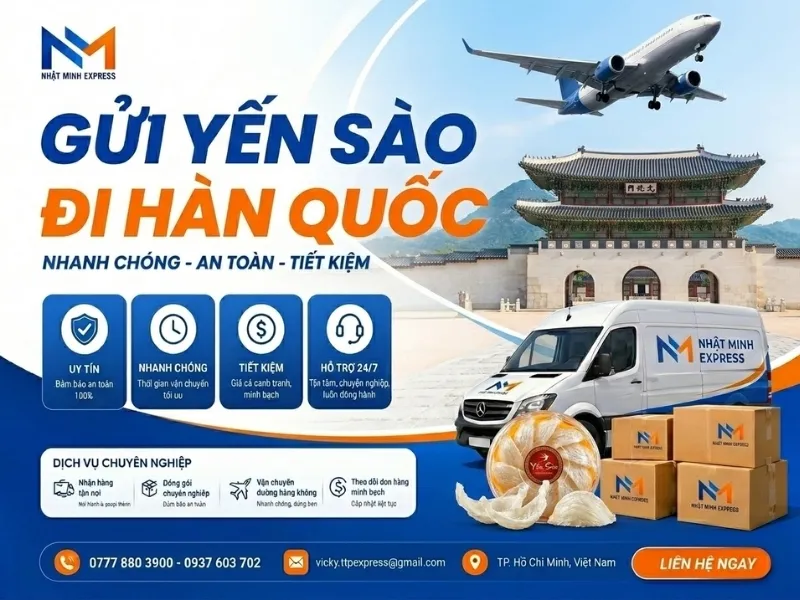 Sản phẩm gui yen sao di han quoc nhatminhexpress 2026 — Công Ty TNHH Chuyển Phát Nhanh Quốc Tế Nhật Minh Express — MST 0316916705