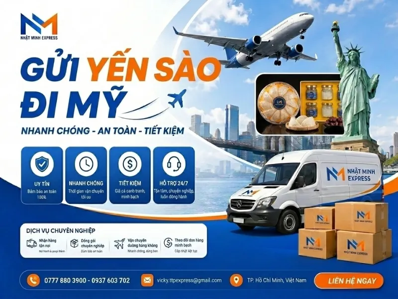 Sản phẩm gui yen sao di my nhatminhexpress 2026 — Công Ty TNHH Chuyển Phát Nhanh Quốc Tế Nhật Minh Express — MST 0316916705