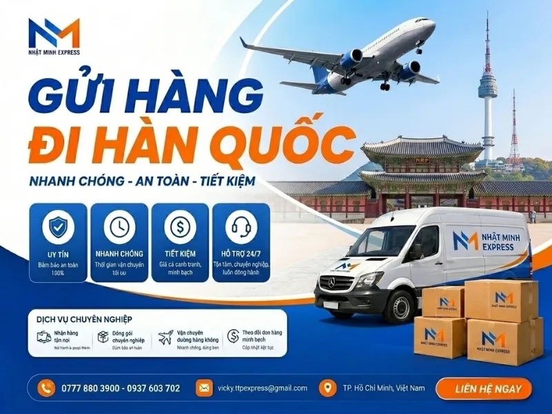 Sản phẩm guihangdihanquoc nhatminhexpress — Công Ty TNHH Chuyển Phát Nhanh Quốc Tế Nhật Minh Express — MST 0316916705