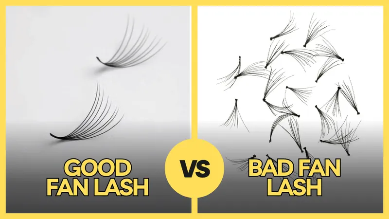 Sản phẩm good fan lash vs bad fan lash — Lông Mi Giả KTV Lashes - Công Ty TNHH KTV Lashes — MST 0316932658
