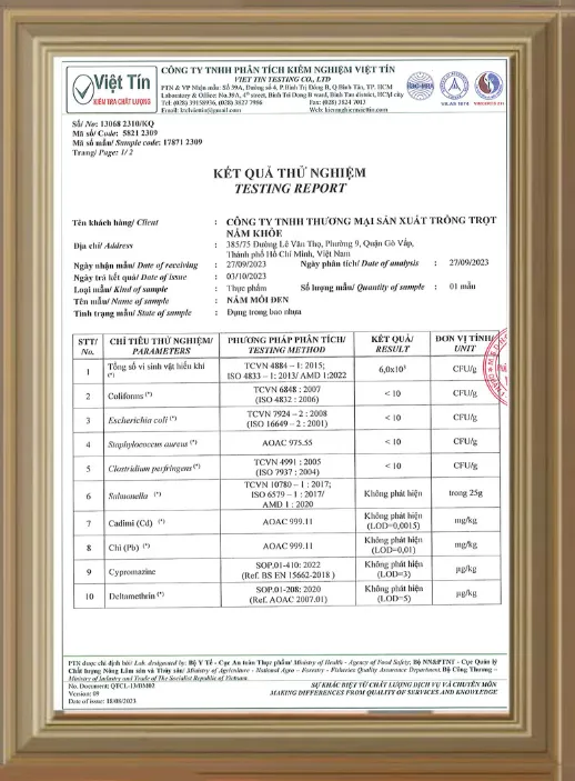 Sản phẩm Nam Moi Den — Nhà Cung Cấp Nấm Việt - Công Ty TNHH Thương Mại Sản Xuất Trồng Trọt Nấm Khỏe — MST 0316951033