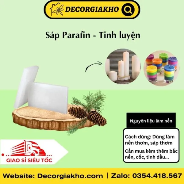 Sản phẩm Sap Parafin Tinh luyen 600x600 — Công Ty TNHH Nội Thất Ahozo Việt Nam — MST 0316984871