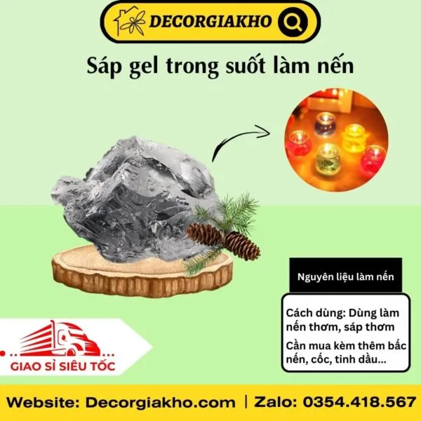 Sản phẩm Sap gel trong suot lam nen 600x600 — Công Ty TNHH Nội Thất Ahozo Việt Nam — MST 0316984871