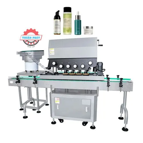 Sản phẩm may dong nap chai my pham tu dong — Công ty TNHH Máy Móc Thiết Bị Và Chuyển Giao Công Nghệ Thuận Phát — MST 0316995288