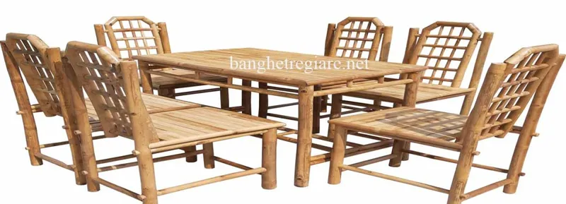 Sản phẩm ban ghe tre 6 ghe 01 5266 — Công Ty TNHH Xây Dựng Kiến Trúc Xanh Lê Gia — MST 0316997165