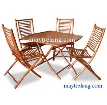 Sản phẩm ban ghe tre cafe 1383 — Công Ty TNHH Xây Dựng Kiến Trúc Xanh Lê Gia — MST 0316997165