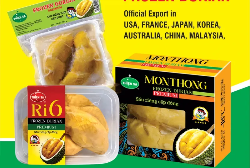 Sản phẩm durian frozen 6105 — Công Ty TNHH MTV Sản Xuất Thực Phẩm Thiên Sa G20 — MST 0317009072