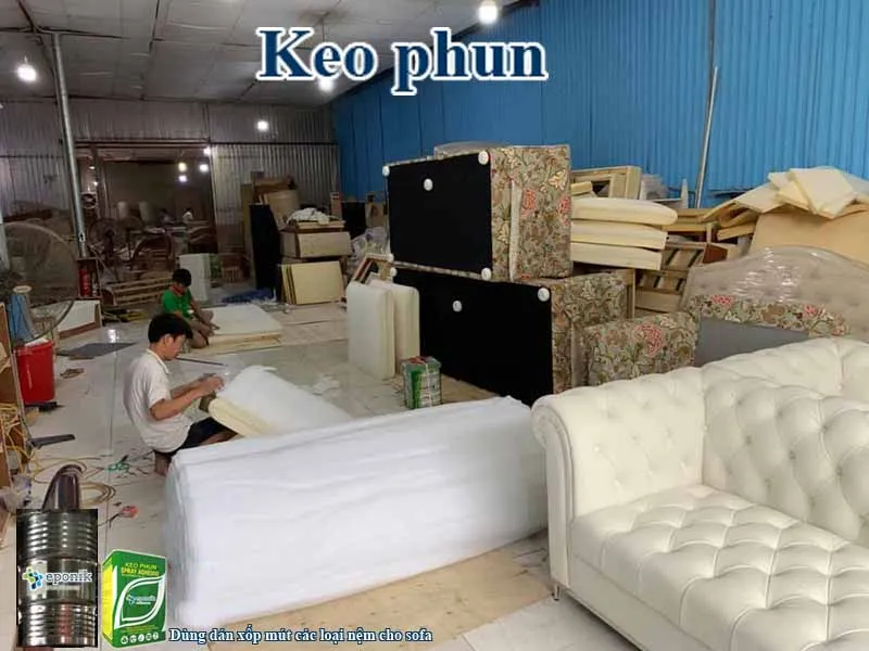 Sản phẩm keo phun sofa copy — Keo dán Eponik - Công ty TNHH Sản Xuất và Thương Mại Linh Đan — MST 0317025349