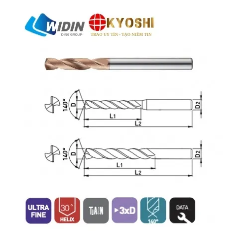 Sản phẩm mui khoan carbide toc do cao PF503 — Công Ty Cổ Phần Kỹ Thuật Kyoshi — MST 0317047367