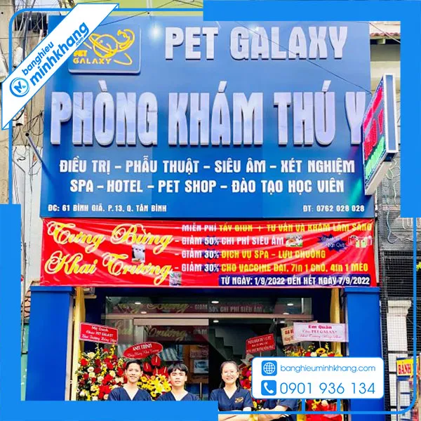 Sản phẩm bang hieu phong kham thuoc thu y 12 — Công Ty TNHH Thiết Kế In ấn Minh Khang — MST 0317056890