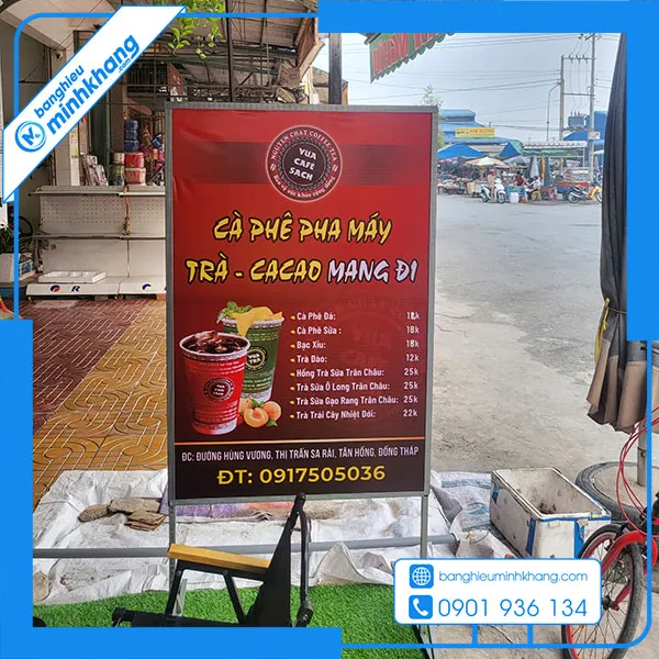 Sản phẩm bang hieu cafe mang di 4 — Công Ty TNHH Thiết Kế In ấn Minh Khang — MST 0317056890