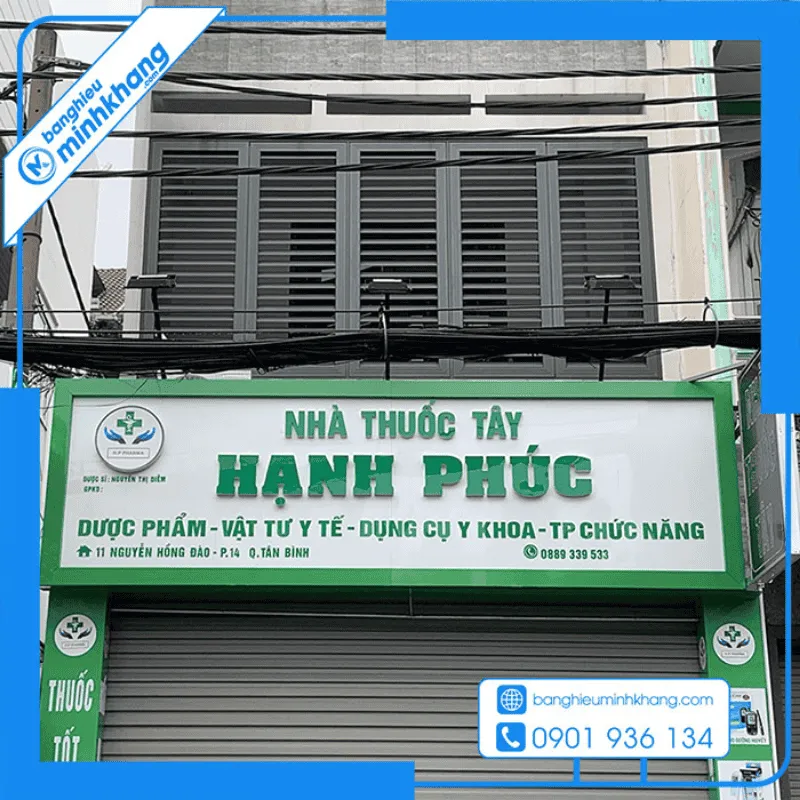 Sản phẩm bang hieu nha thuoc tay 1 — Công Ty TNHH Thiết Kế In ấn Minh Khang — MST 0317056890