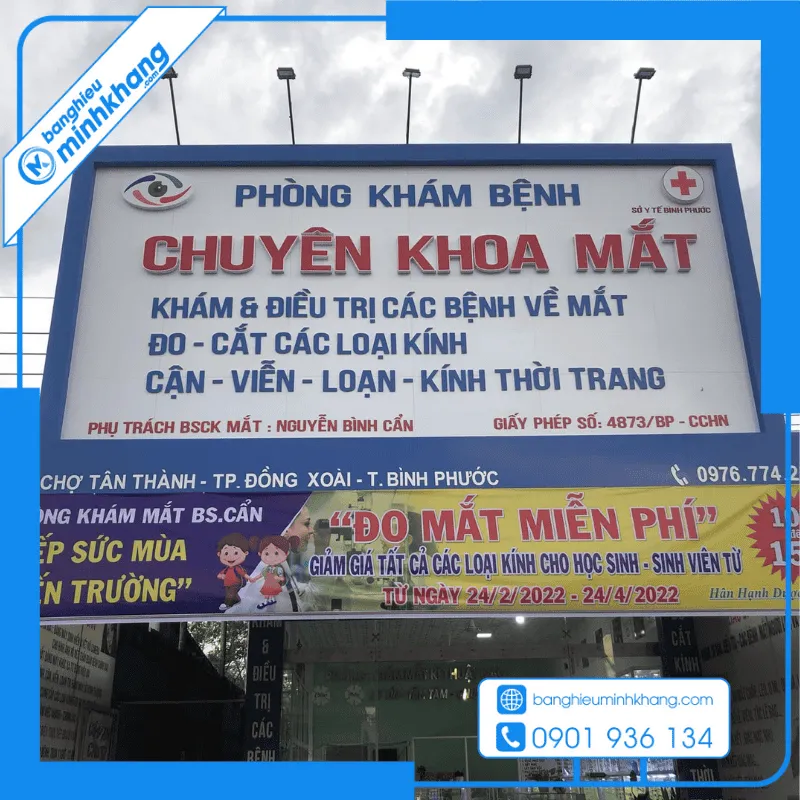 Sản phẩm bang hieu phong kham mat 12 — Công Ty TNHH Thiết Kế In ấn Minh Khang — MST 0317056890