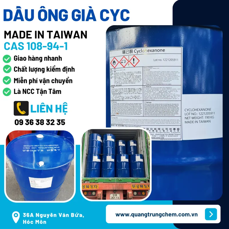 Sản phẩm dau ong gia cyc taiwan — Hóa Chất Quang Trung - Công Ty TNHH SX TM Quang Trung — MST 0317065768