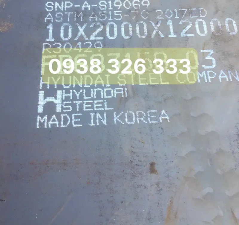 Sản phẩm Thep tam A515 Gr70 10mm — Công Ty TNHH Cao Mạnh Mai Khang — MST 0317077361