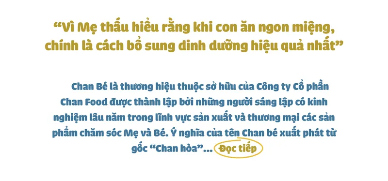 Sản phẩm gioi thiu chan be — Công Ty Cổ Phần Chan Food — MST 0317123610
