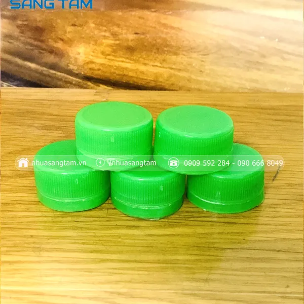 Sản phẩm nap xanh la 600x600 — Chai PET Sáng Tâm - Công Ty TNHH Sản Xuất Bao Bì Nhựa Sáng Tâm — MST 0317140831