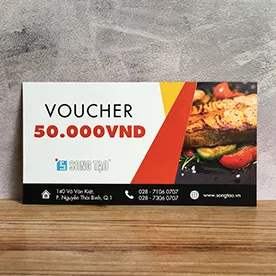 Sản phẩm voucher — Công Ty TNHH Thương Mại Xuất Nhập Khẩu Sản Xuất Bao Bì Leo Six — MST 0317185550