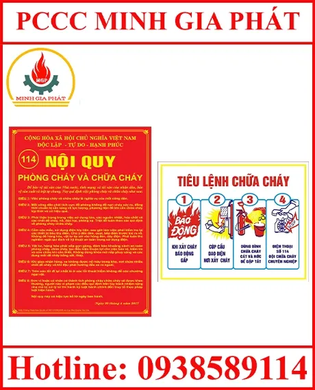 Sản phẩm noi quy tieu lenh — Công Ty TNHH XNK TM Minh Gia Phát — MST 0317217347