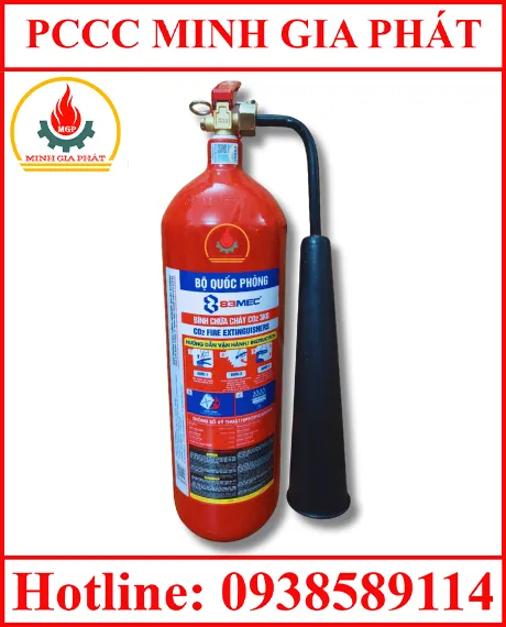 Sản phẩm Binh chua chay co2 3kg BQP — Công Ty TNHH XNK TM Minh Gia Phát — MST 0317217347
