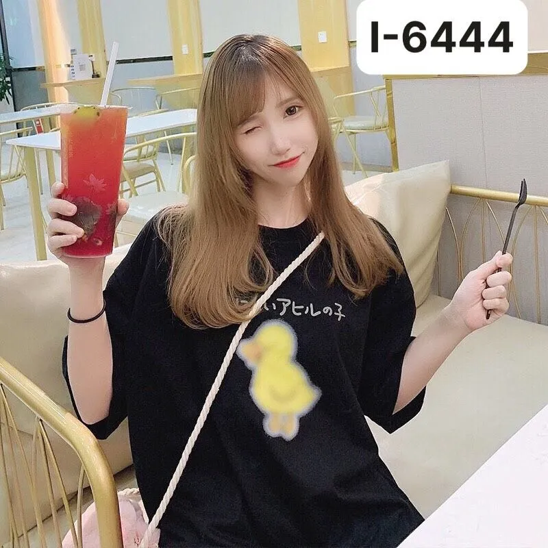 Sản phẩm I6444 Ao Thun Nu In Hinh Con Vit — Xưởng Ngân Nguyễn - Xưởng Chuyên Sỉ áo Thun Tại TPHCM — MST 0317256561