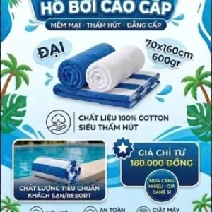Sản phẩm khan tam ho boi dai 70160600gr 0 — Khăn Khách Sạn Giá Sỉ — MST 0317263992
