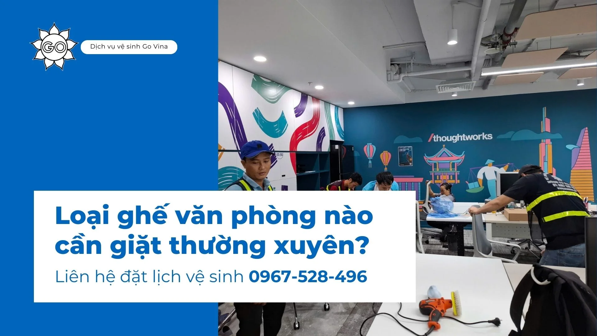 Sản phẩm Ghe van phong co bao nhieu loai Loai nao can giat thuong xuyen — Công Ty TNHH Dịch Vụ Vệ Sinh Go Vina — MST 0317275317