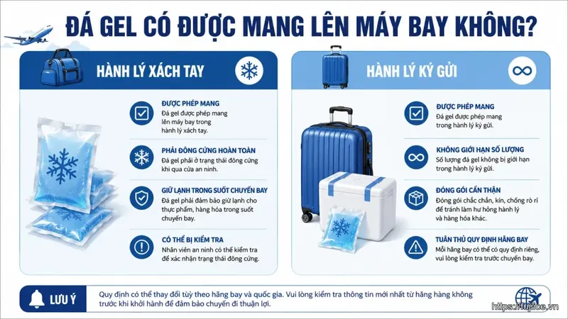 Sản phẩm da gel co duoc mang len may bay khong gwzlos 1 — Đá Gel - Đá Khô Fuji Ice - Công Ty TNHH Kỹ Nghệ Lạnh Sài Gòn — MST 0317288972