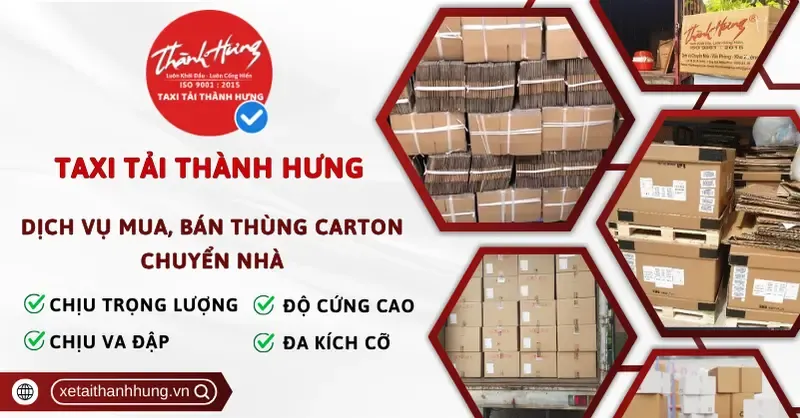 Sản phẩm Mua ban thung Carton — Công Ty TNHH Đầu Tư Thương Mại Dịch Vụ Thành Hưng Việt Nam — MST 0317333079