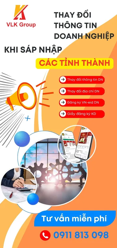 Sản phẩm Thay doi thong tin Dn Infographic — Công Ty TNHH Thuế Và Kế Toán VLK — MST 0317333953