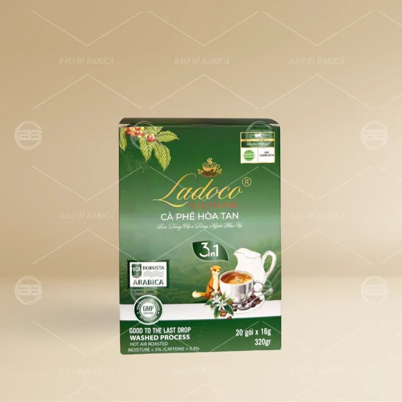Sản phẩm hop ca phe 2 — Công Ty TNHH Thương Mại Dịch Vụ Bao Bì BABICA — MST 0317357841