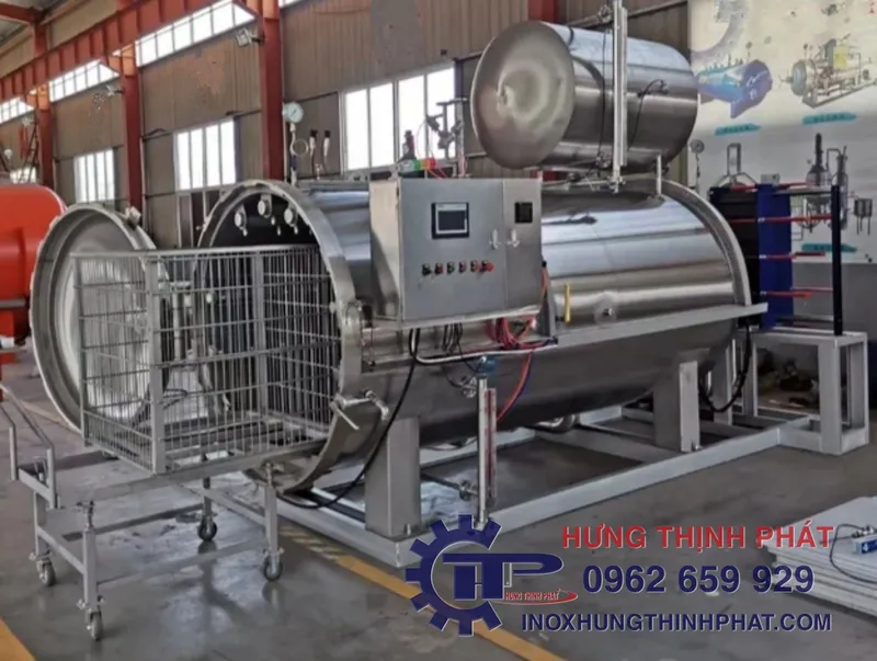 Sản phẩm noi hap tiet trung 1000 lit — Công ty TNHH Cơ Khí Chế Tạo Máy Hưng Thịnh Phát — MST 0317365313