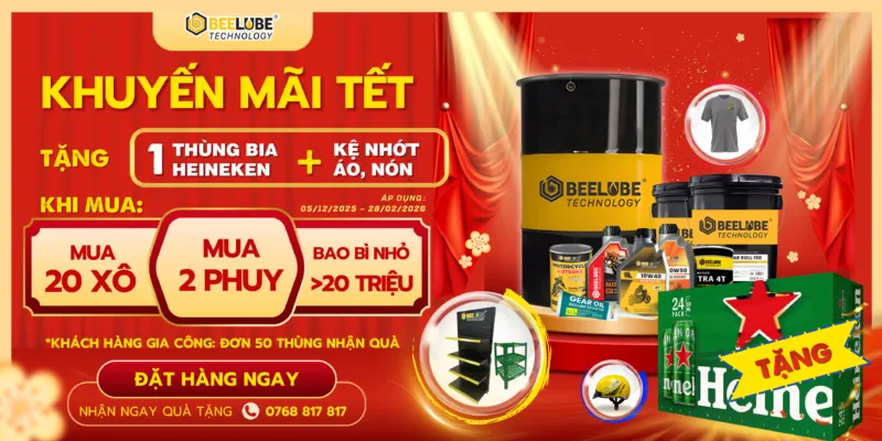 Sản phẩm BEELUBE KHUYEN MAI TET 800x400 — Công Ty Cổ Phần Beelube Việt Nam — MST 0317367889