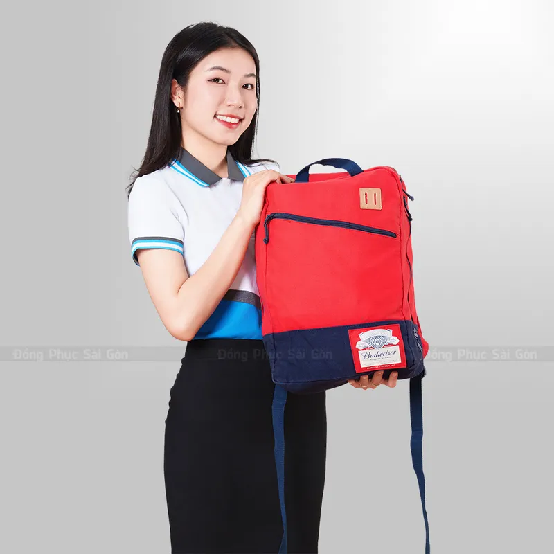Sản phẩm balo quang cao budweiser mau do cao cap 2 — Đồng Phục Sài Gòn - Công Ty Cổ Phần SGD — MST 0317425971