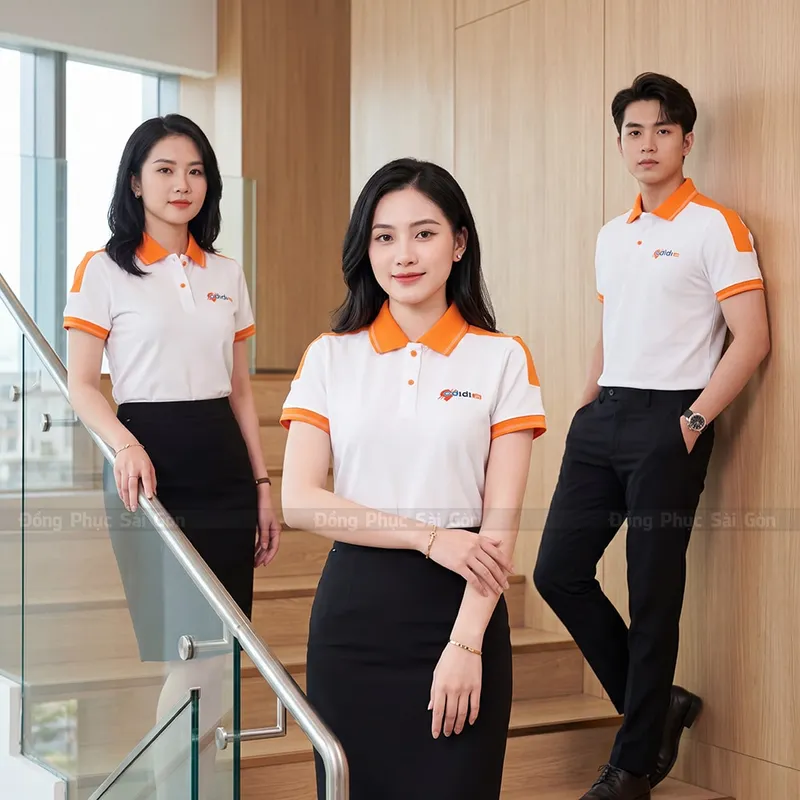 Sản phẩm mau ao dong phuc dep mau trang phoi cam 5 — Đồng Phục Sài Gòn - Công Ty Cổ Phần SGD — MST 0317425971