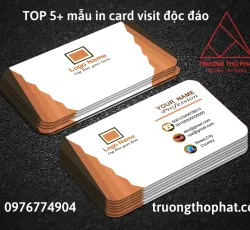 Sản phẩm top 5 mau in card visit doc dao 2000 — In ấn Trường Thọ Phát - Công Ty TNHH Thương Mại Dịch Vụ In & Sản Xuất Trường Thọ
Phát — MST 0317462772