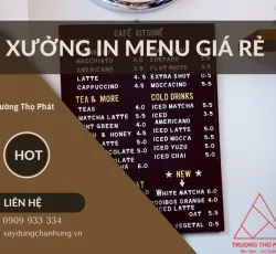 Sản phẩm xuong in menu gia re 9905 — In ấn Trường Thọ Phát - Công Ty TNHH Thương Mại Dịch Vụ In & Sản Xuất Trường Thọ
Phát — MST 0317462772