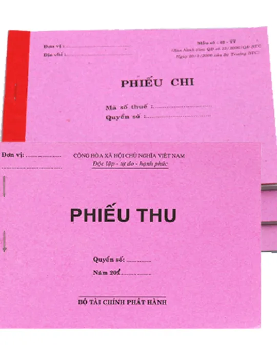 Sản phẩm phieu thu chi 2792 — In ấn Trường Thọ Phát - Công Ty TNHH Thương Mại Dịch Vụ In & Sản Xuất Trường Thọ
Phát — MST 0317462772