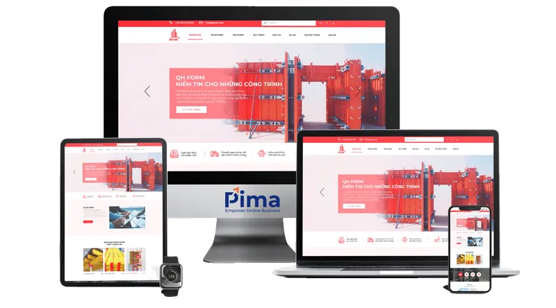 Sản phẩm pima digital thiet ke website chuyen nghiep — Công Ty CP PIMA DIGITAL — MST 0317470318