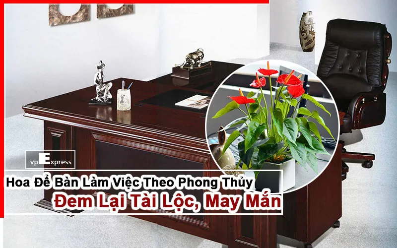 Sản phẩm Hoa de ban lam viec theo phong thuy VpExpress — Công Ty TNHH Văn Phòng Nhanh VPEXPRESS — MST 0317522911