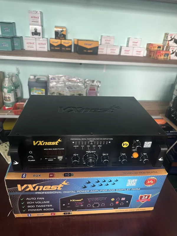 Sản phẩm ampli v8 cao cap phien ban vxnest tai 800 loa ru _s2541 — Công Ty Thương Mại XNK Yến Vũ Xuân — MST 0317541135