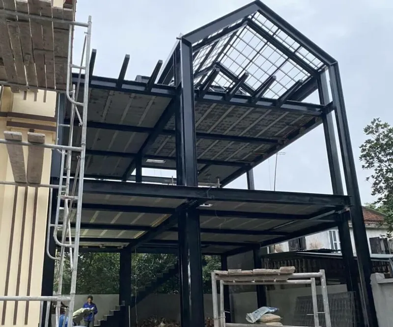 Sản phẩm nha tien che khung thep 5 — Xây Dựng Saigon Building - Công Ty TNHH Xây Dựng Saigon Building — MST 0317555233